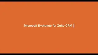 Microsoft Exchange for Zoho CRM