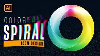 Create AMAZING Colorful Spiral Icon | Illustrator Tutorial