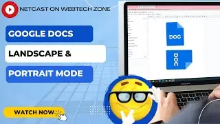 Google Docs Landscape & Portrait Mode | Change Page Orientation