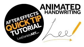 After Effects Tutorial | QUICK TIP | Animated Handwriting