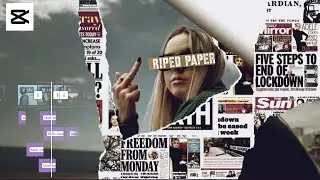 Capcut Ripped paper transition (overlay and free green screen material)