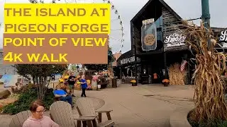 The Island at Pigeon Forge | 4k Walking Tour | POV