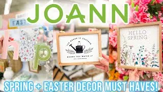 SPRING HOME DECOR SHOP WITH ME 2021 at JOANN FABRICS || SPRING DECORATION IDEAS + EASTER DECOR 2021