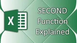 How to use SECOND function in Excel 2016