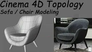 Cinema 4D Modeling Sofa / chair