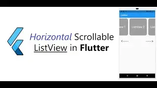 Horizontal scrollable ListView in Flutter || OnPressed