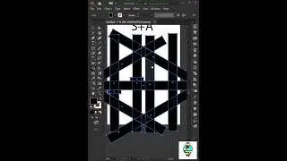 Create  logo SA in illustrator easily #shorts #logodesign