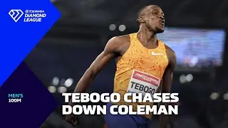 Letsile Tebogo zooms to 100m victory in Rome - Wanda Diamond League 2024