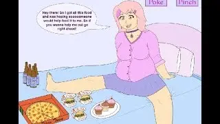 Feeding Lilly (flashgame) by Daysdays [chubby anime weight gain]