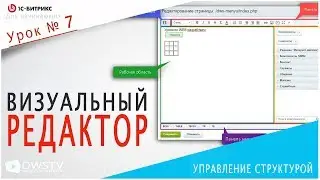 Обзор визуального РЕДАКТОРА  в 1С Битрикс. Урок 7 - Управление структурой