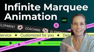 How to Make a Smooth Marquee Animation | Elementor Pro + GSAP Tutorial