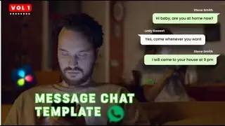 Message Chat Template Davinci Resolve Templates