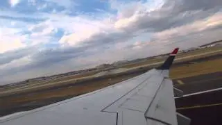 US Airways Embraer E-190 Takeoff from Philadelphia HD