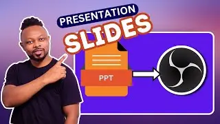 How to Run SLIDES in OBS for  Online Webinars and  Presentations