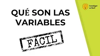 😀☹️😡 ¿Qué es una VARIABLE? Explicación fácil con ejemplos -  Investigar es fácil