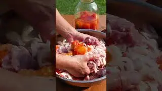 Вкусный шашлык в любимом маринаде   #шашлык #еда #мангал #мясо