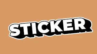 Sticker Text Effect in GIMP
