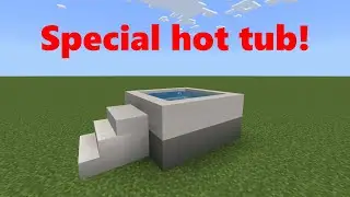 How to make a hot tub in minecraft