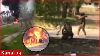 Binaları atəşə tutan rus TANKI BELƏ VURULDU
