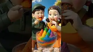 Squid Game AI Korean Snack Popping Candy ASMR 