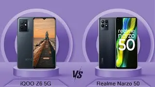 iQOO Z6 5G Vs Realme Narzo 50 Comparison #shorts