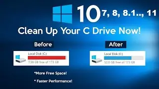 How to free up space in c drive | how to clean up c drive windows 10 | 3 different ways