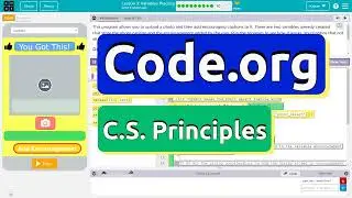 Code.org Lesson 3.10 C Variables Practice |  You Got This | Tutorial with Answers | Unit 4 CSP