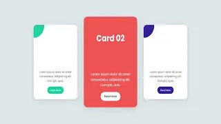 Responsive animated card using HTML & Css