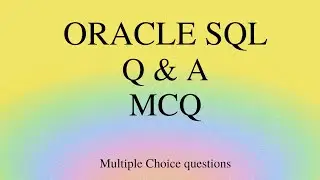 ORACLE INTERVIEW multiple choice questions , MCQ 5 , ORACLE