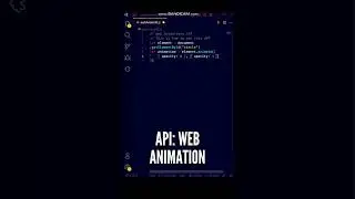 🥰🥰 Web Animation using this amazing API in JavaScript! #shorts #javascript #programming #coding