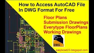 How to Access AutoCAD File In DWG Format For Free  #autocadplan  #autocad #automobile #free