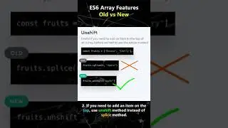 5 JavaScript Array Features (Old vs New) #shorts