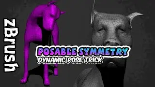 Sculpting a Dynamic Pose using Posable Symmetry in zBrush