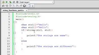 C Programming Tutorial - 63: Predefined String Functions (Part-2)