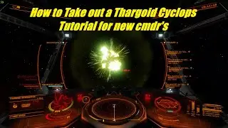 Elite Dangerous Odyssey. Tutorial how to kill a Thargoid Cyclops for new cmdr's in 2024.