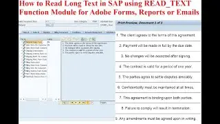 SAP Adobe Forms: How to Read Long Text in SAP using READ_TEXT Function Module for  Forms, Reports