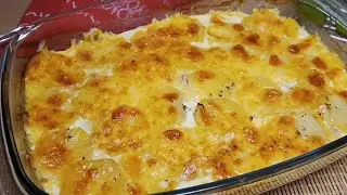 Картофель с ветчиной и сыром в духовке