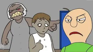 GRANNYS SON VS BALDI BASICS GAME ANIMATION