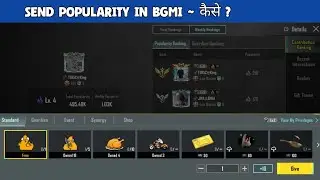 how to send popularity in bgmi | how to give popularity in bgmi