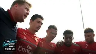 James Corden Takes Over as Coach of Arsenal F.C.