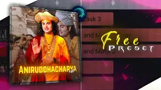 Aniruddh Acharya Ji 🗿 || Ae Inspired Alight Motion edit || Free Preset/Xml