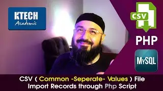 CSV data import into MySql using Php Script  [ Urdu / Hindi ]