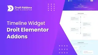 Timeline Widget | Droit Addons for Elementor