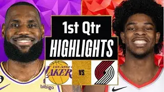 Los Angeles Lakers vs Portland Trail Blazers Full Highlights 1st Qtr | Feb 20 | 2025 NBA Highlights