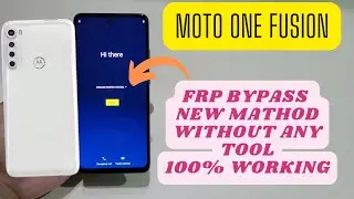 Moto One Fusion Frp Bypss Android 11 Or 12 Without Pc