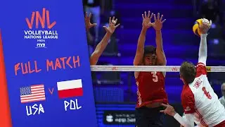 USA v Poland - Full Match - Final Round Pool B | Mens VNL 2018