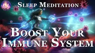 Beautiful Sleep Hypnosis 🩵 Boost Your Immune System Healing Meditation (432 Hz, Healing Frequency)