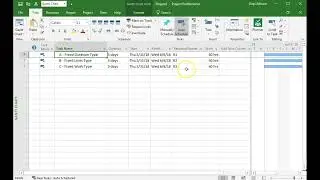 MS Project: Setting up Task Types in Microsoft Project