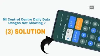 Mi Control Centre Daily Data Usages Not Showing after Miui 12 update