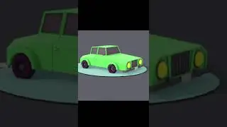 Cinema 4D Low poly car 